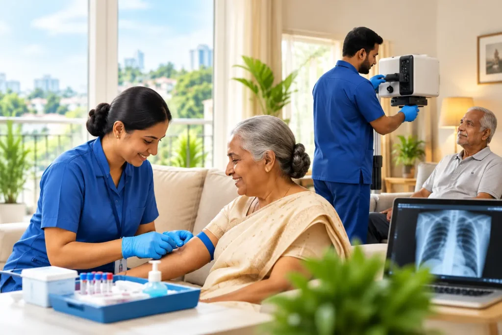 Home Healthcare Visit with X-Ray Care